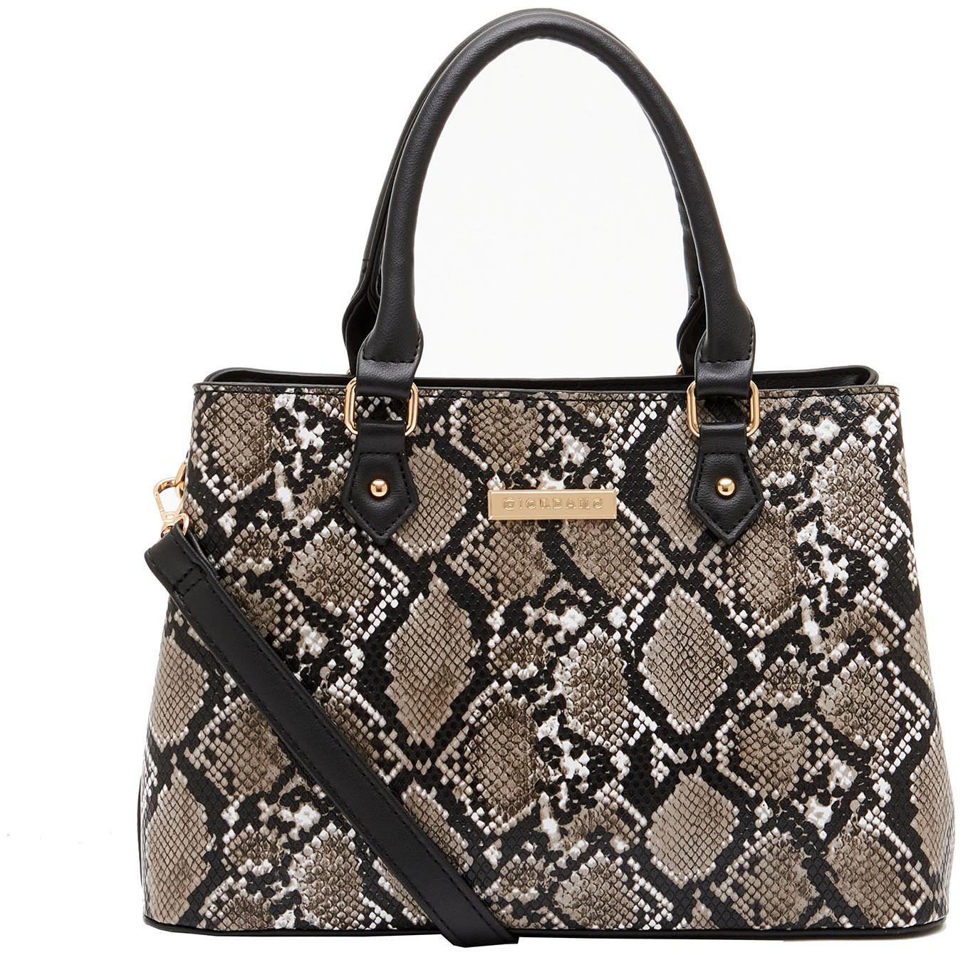 

Giordano Black PU Satchel - GDL60034BLK