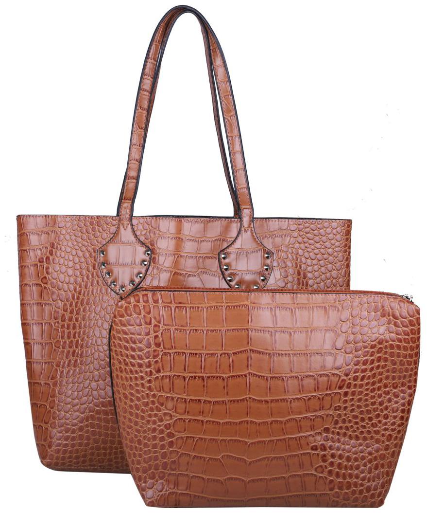 

Giordano Women Solid PU - Tote Bag Brown
