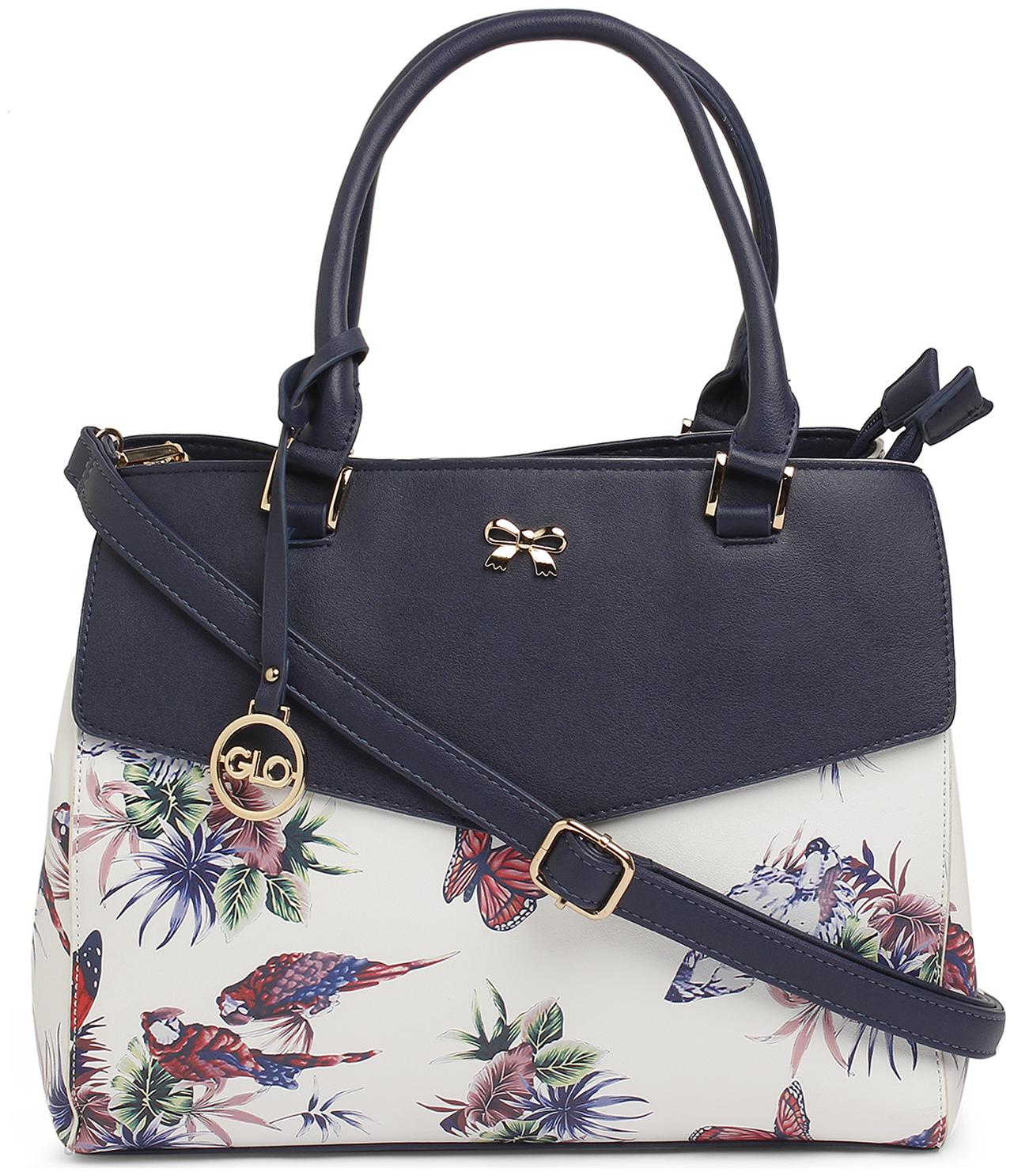 

Globus Blue PU Shoulder Bag - S2001SDNSHB04-NAVYPRINT