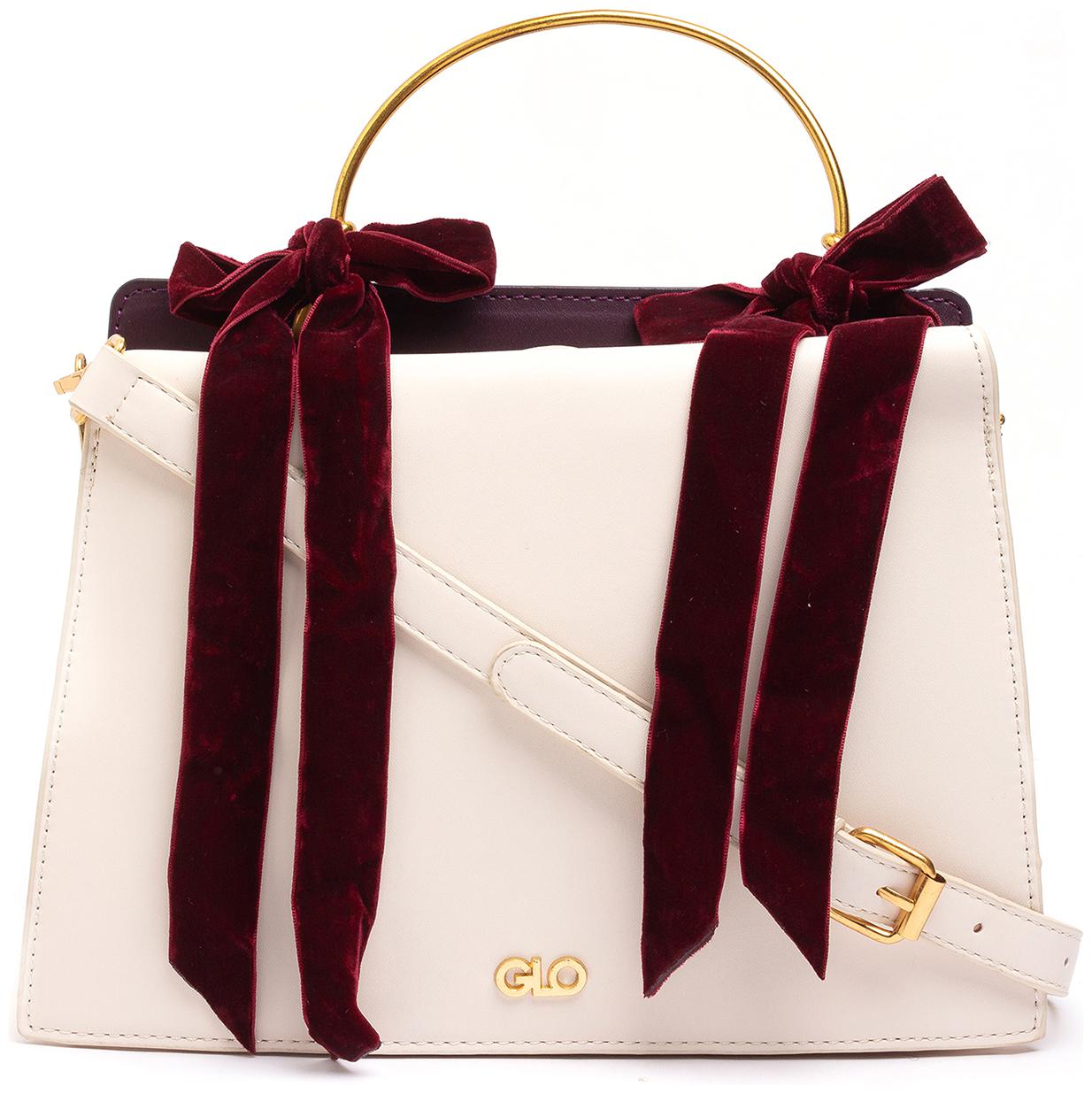 

Globus White PU Handheld Bag - S2001ALNSFB35-WHITE