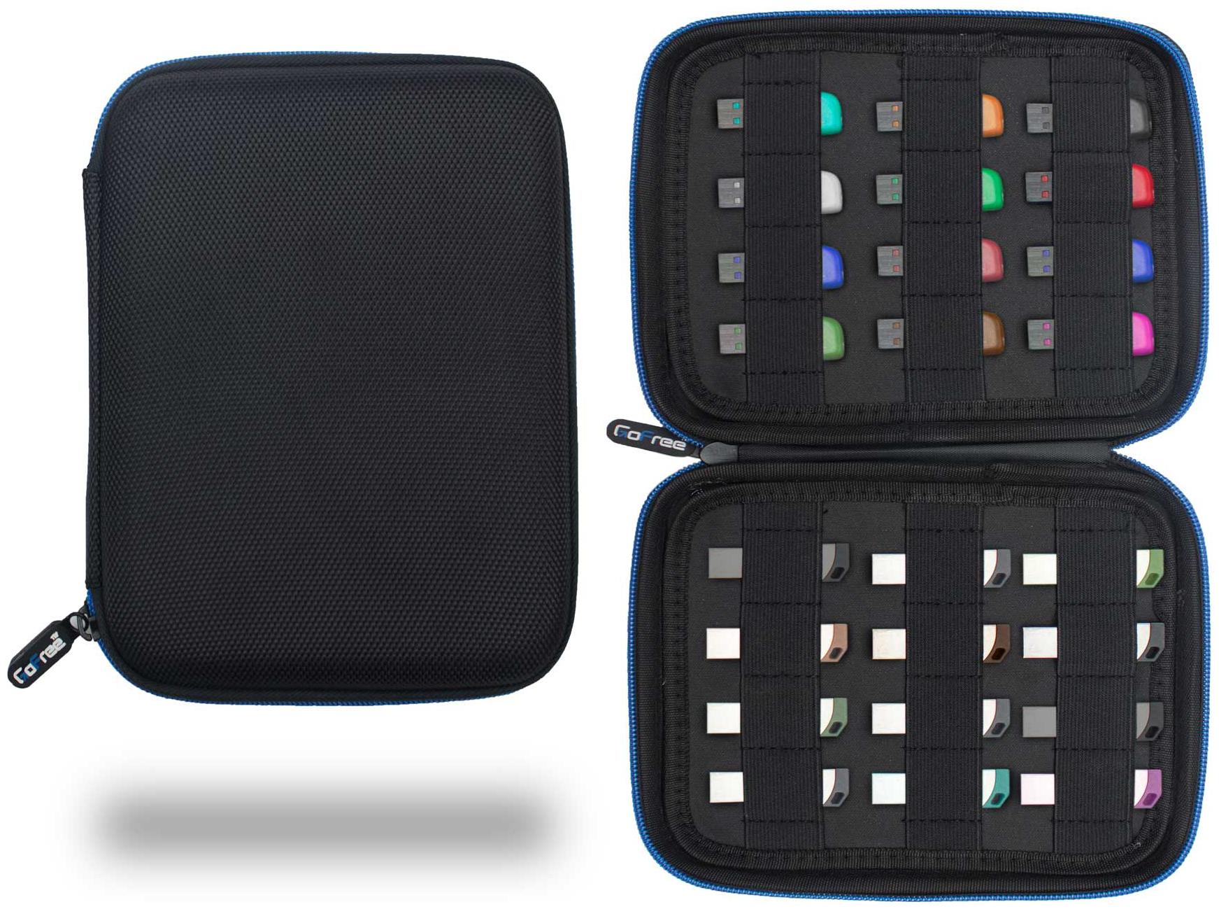 

GoFree USB Flash Drive Pen Drive Case Organizer Holder for 24 Pen Drives