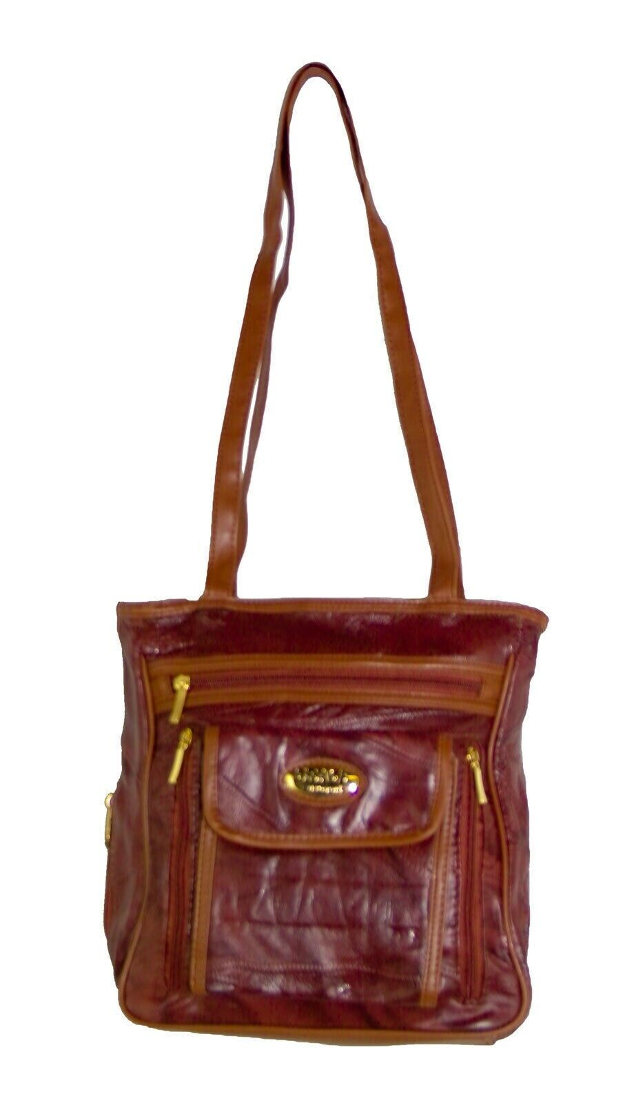 

Grace Leather Handbag - Brown ( PL05131)