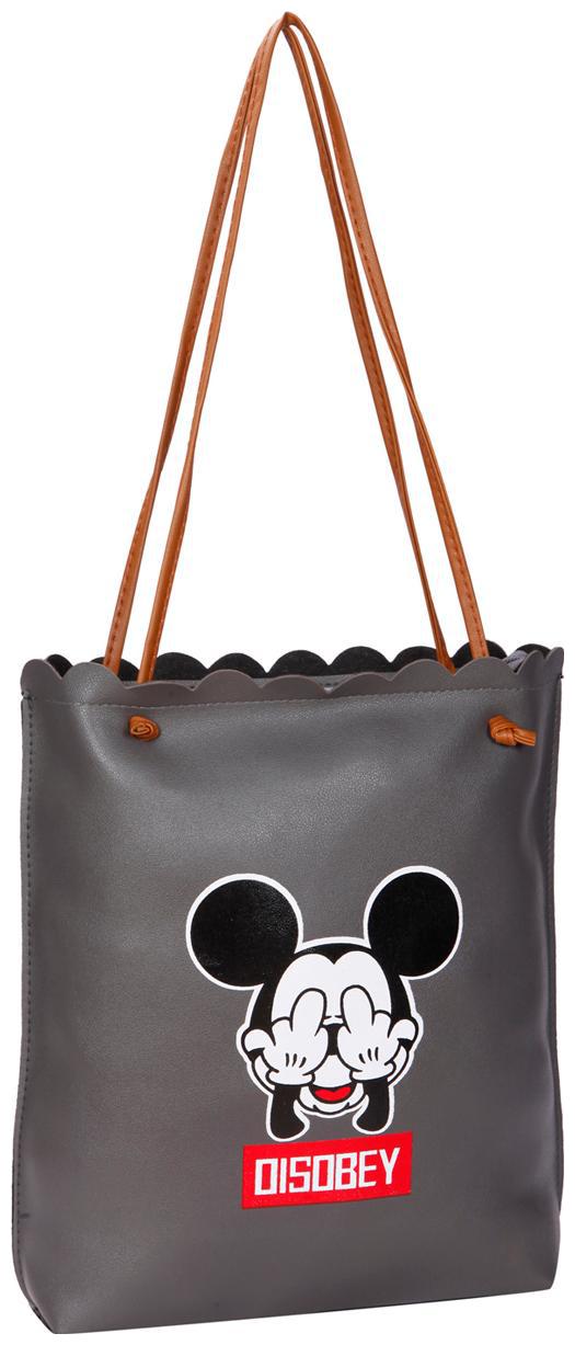 

Bagkok Women Solid PU - Tote Bag Grey