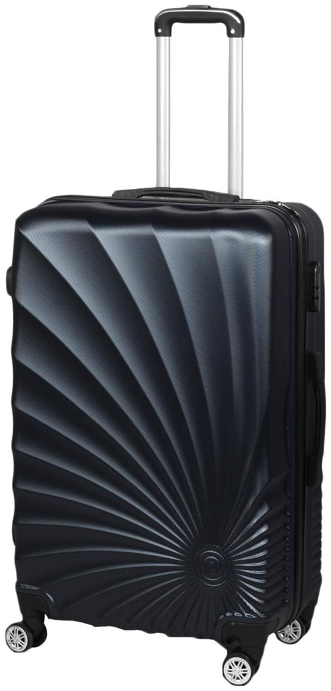 

GTC Medium Size Hard Luggage Bag ( Blue 4 Wheels )