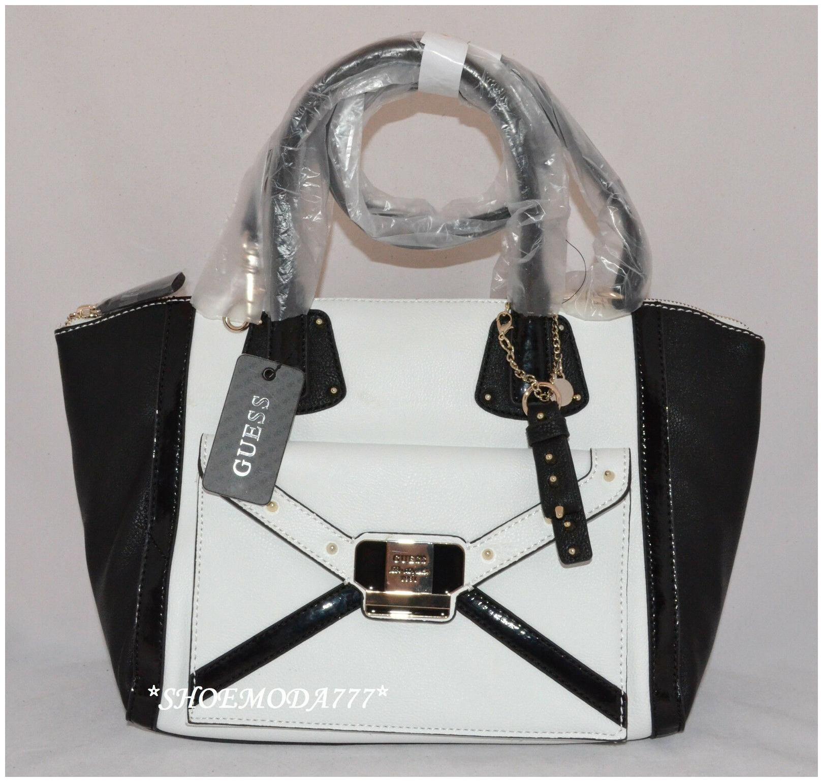 

GUESS Chleo Shoulder Bag Purse Handbag Satchel Cognac Black Nude White Multi New