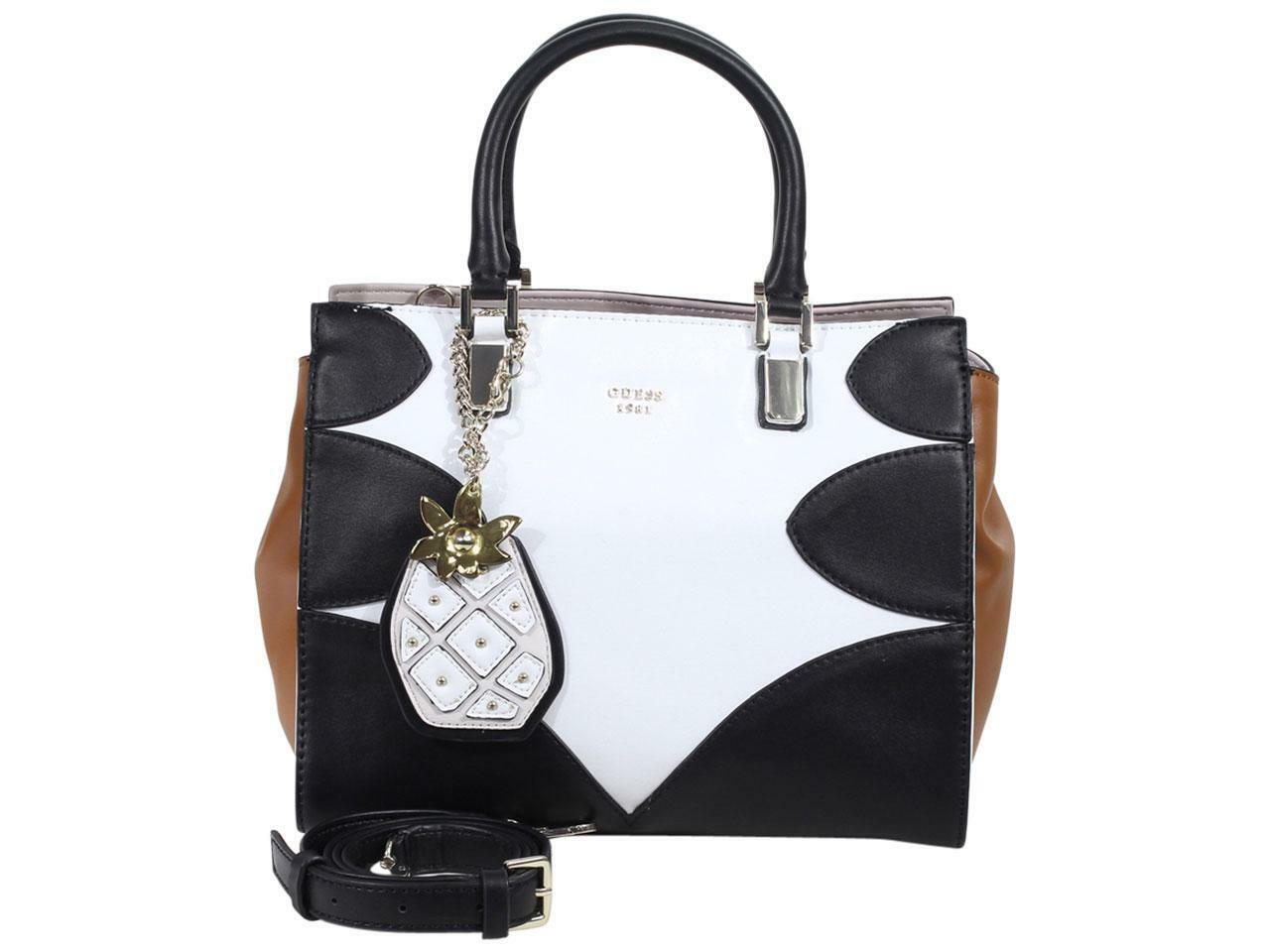 

Guess Women s Fruit Punch White Multi Society Satchel Handbag