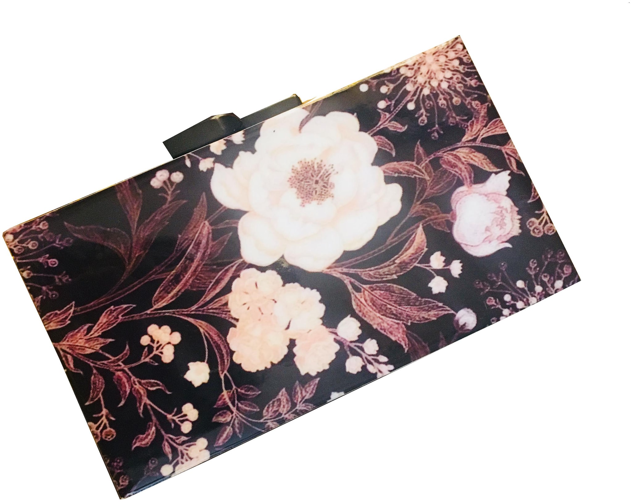 

craftbazar Women Brown Canvas Clutch