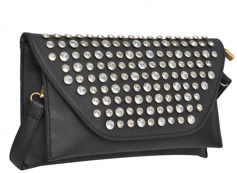 

Hawaishop Black PU Solid Sling Bag