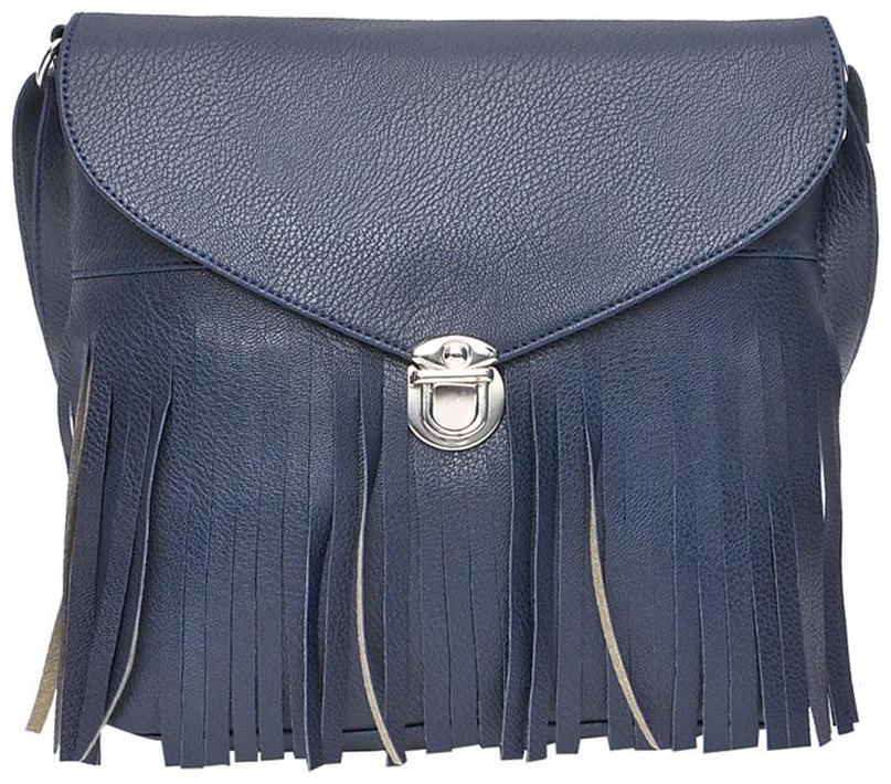 

Hawaishop Blue PU Solid Sling Bag