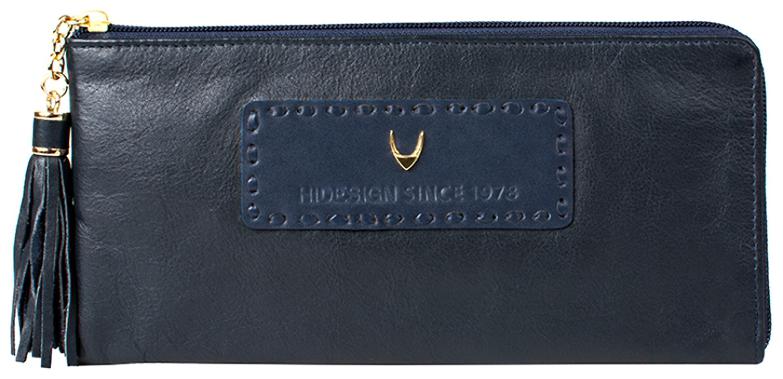 

Hidesign Women Blue Leather Wallet