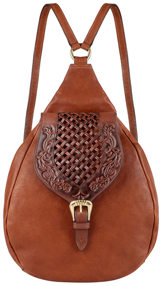 

Hidesign Brown Leather Backpack