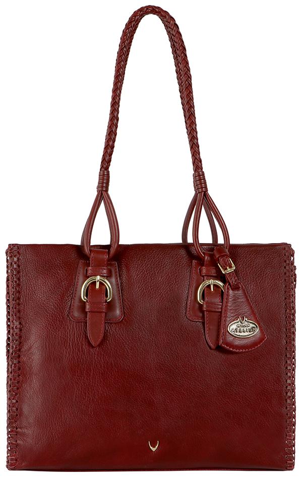 

Hidesign Baikal Maroon Leather Womens Shoulder Bag
