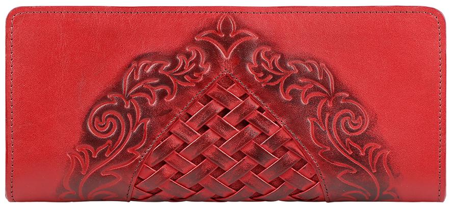 

Hidesign Women Red Leather Wallet