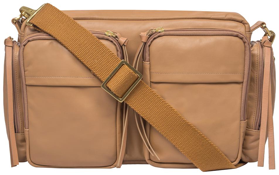 

Hidesign Big Banana Tan Messenger Bag