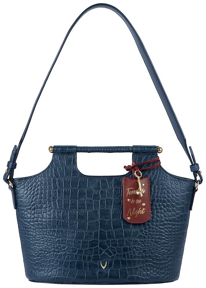 

Hidesign Black Magic 01 Blue Leather Women s Shoulder Bag