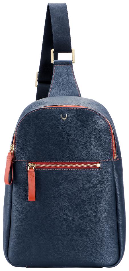 

Hidesign Blue Leather Backpack