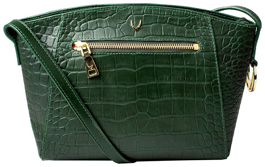 

Hidesign Bonnie 02 Green Leather Sling Bag