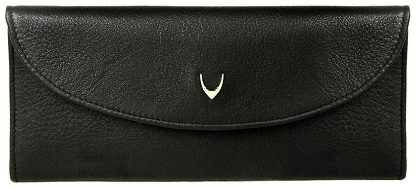 

HIDESIGN BORDEAUX BLACK LEATHER WALLET LADIES WALLET