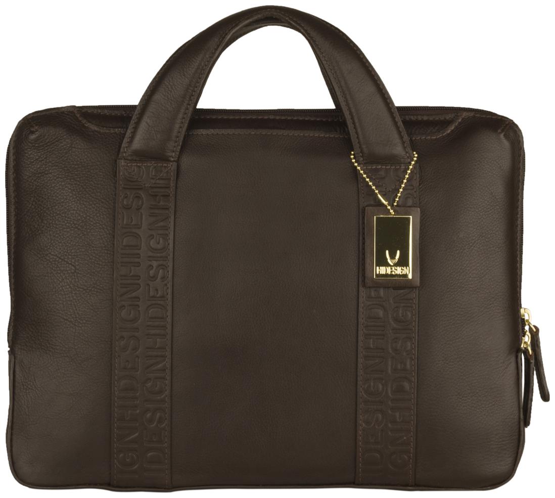 

Hidesign Brown Leather Laptop Backpack