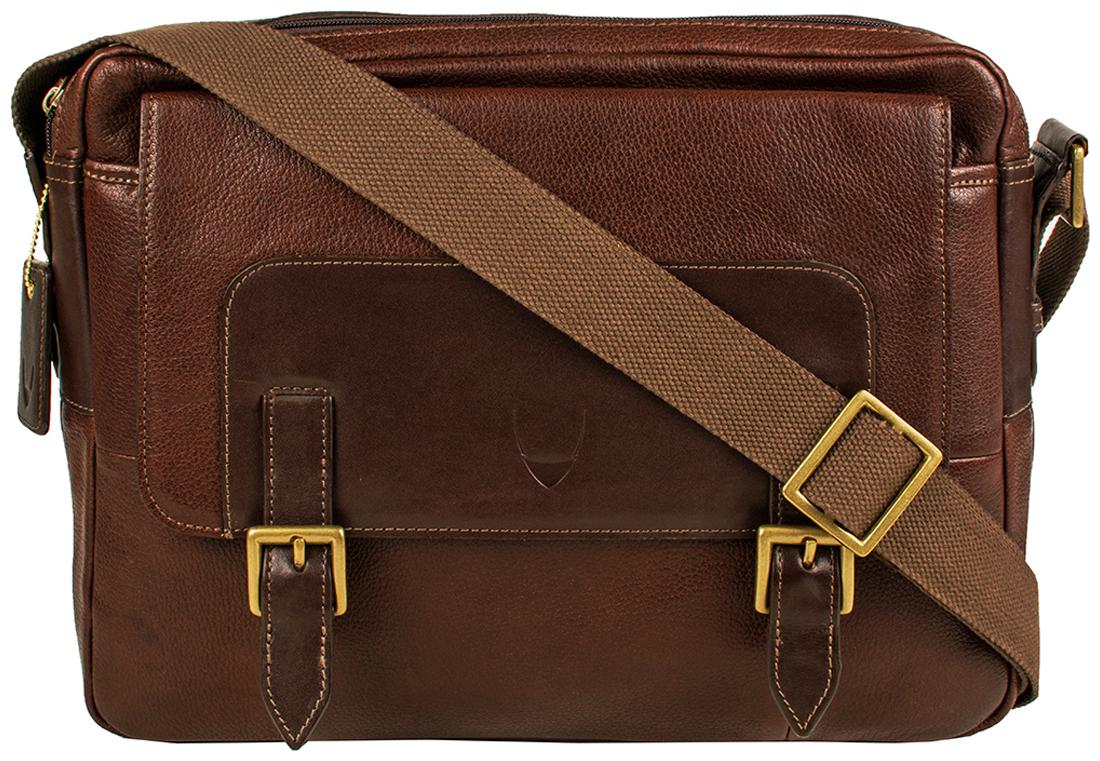 

Hidesign Bertoia 05 Siberia Brown Leather Messenger Bag