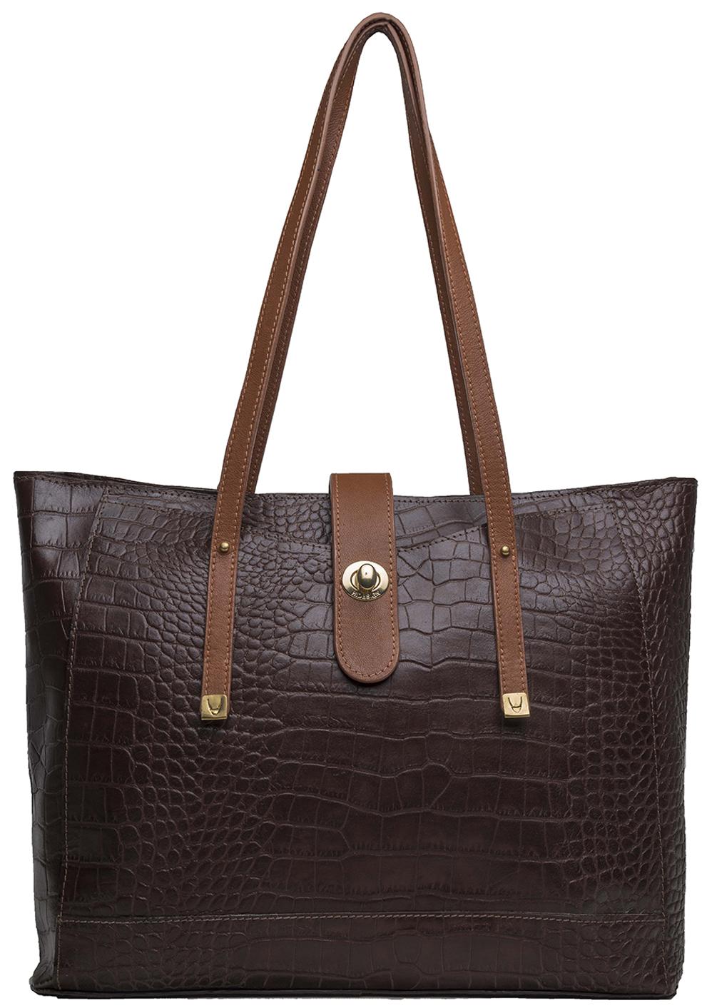 

Hidesign SB Atria 01 Brown Leather Tote Bag