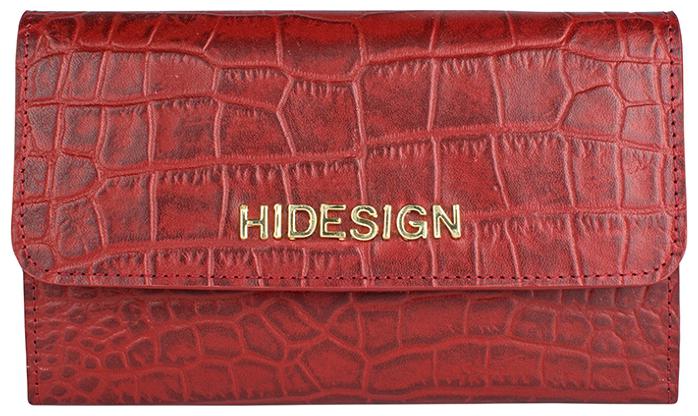 

Hidesign Women Red Leather Clutch