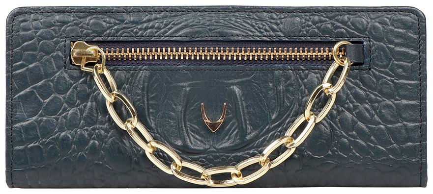

Hidesign Women Blue Leather Wallet