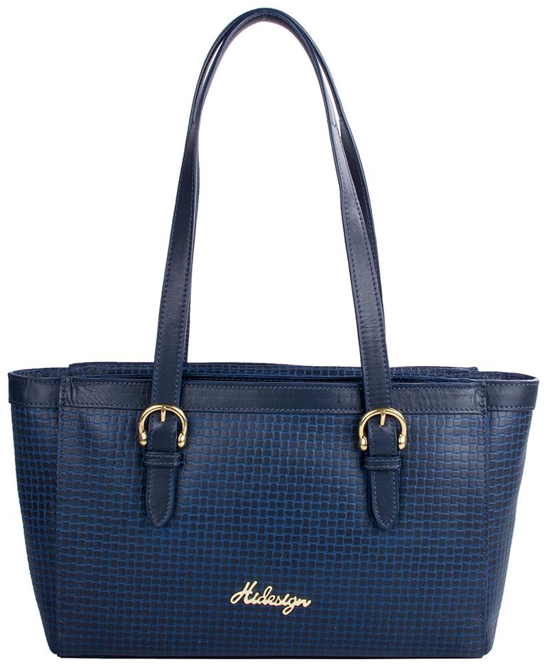 

Hidesign Dubai 01 SB Blue Leather Womens Handbag