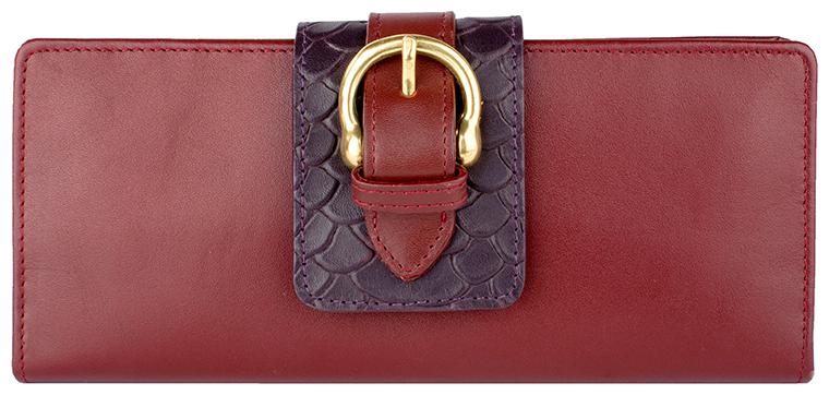 

Hidesign Women Maroon Leather Wallet