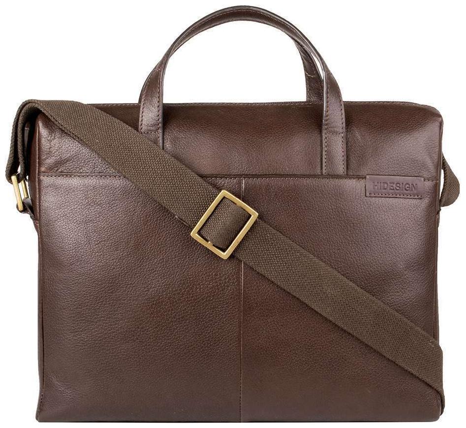 

HIDESIGN EE URANUS 01 BROWN LEATHER MENS MESSENGER BAG