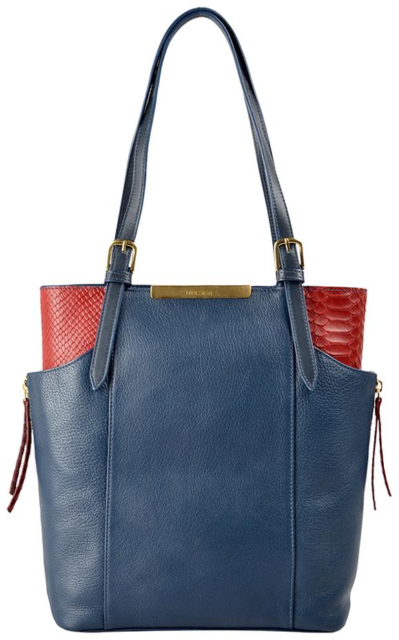 

HIDESIGN GEMINI 02 SB BLUE LEATHER LADIES HANDBAG(Nautical)