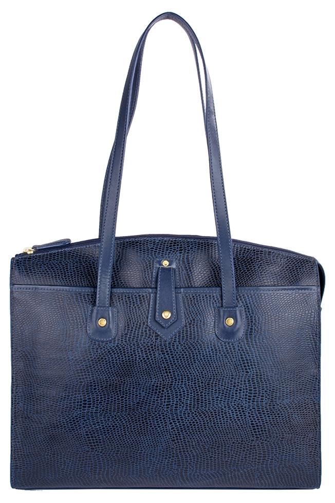 

Hidesign Hong Kong 01 Sb Blue Leather Shoulder Bag(Nautical)