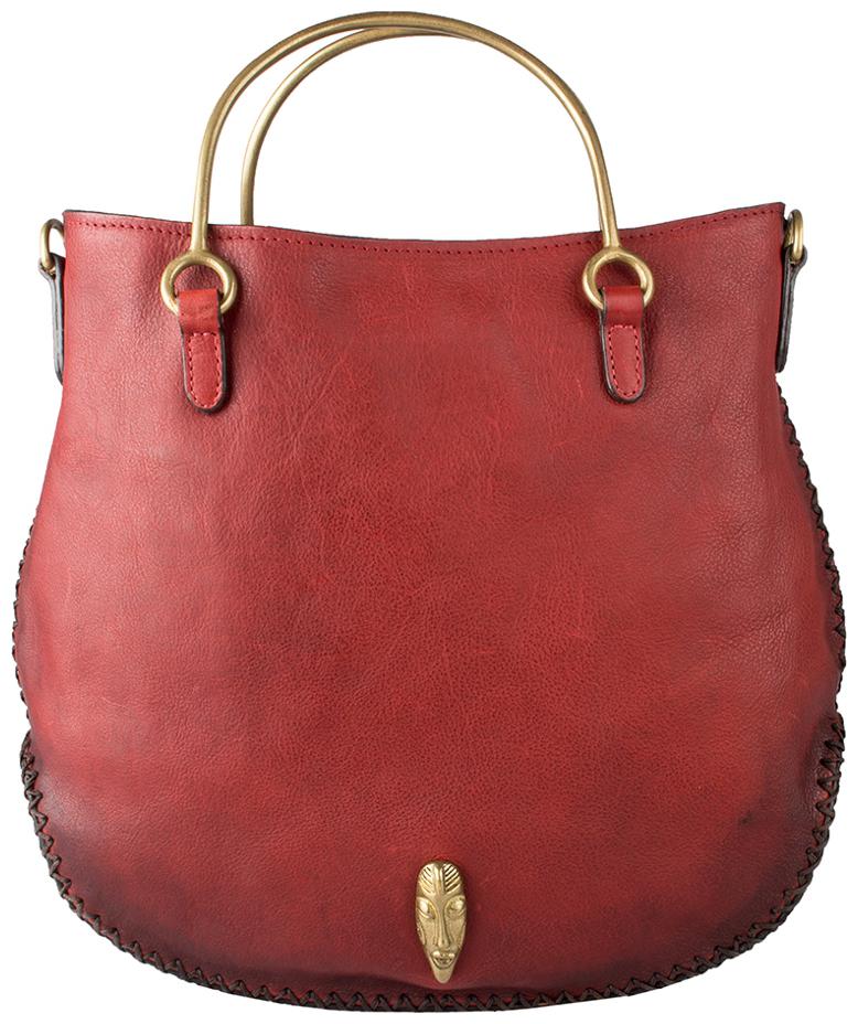 

HIDESIGN KIBOKO 01 RED LEATHER LADIES HAND BAG (MASAI)