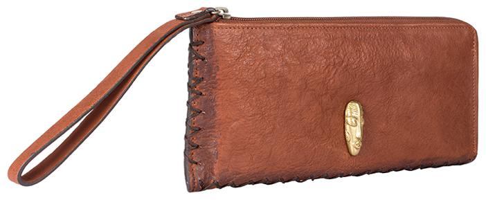 

Hidesign Women Tan Leather Clutch