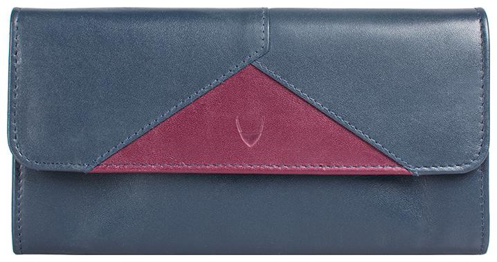 

Hidesign Women Blue Leather Wallet