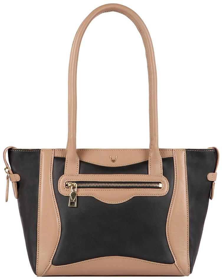 

Hidesign Leather Women Shoulder Bag - Black