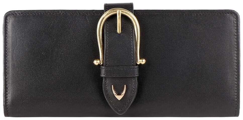 

Hidesign Women Black Leather Wallet