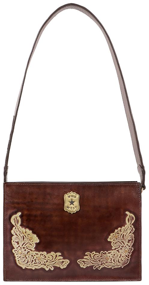 

Hidesign Pearl Hart 02 Brown Leather Women s Shoulder Bag