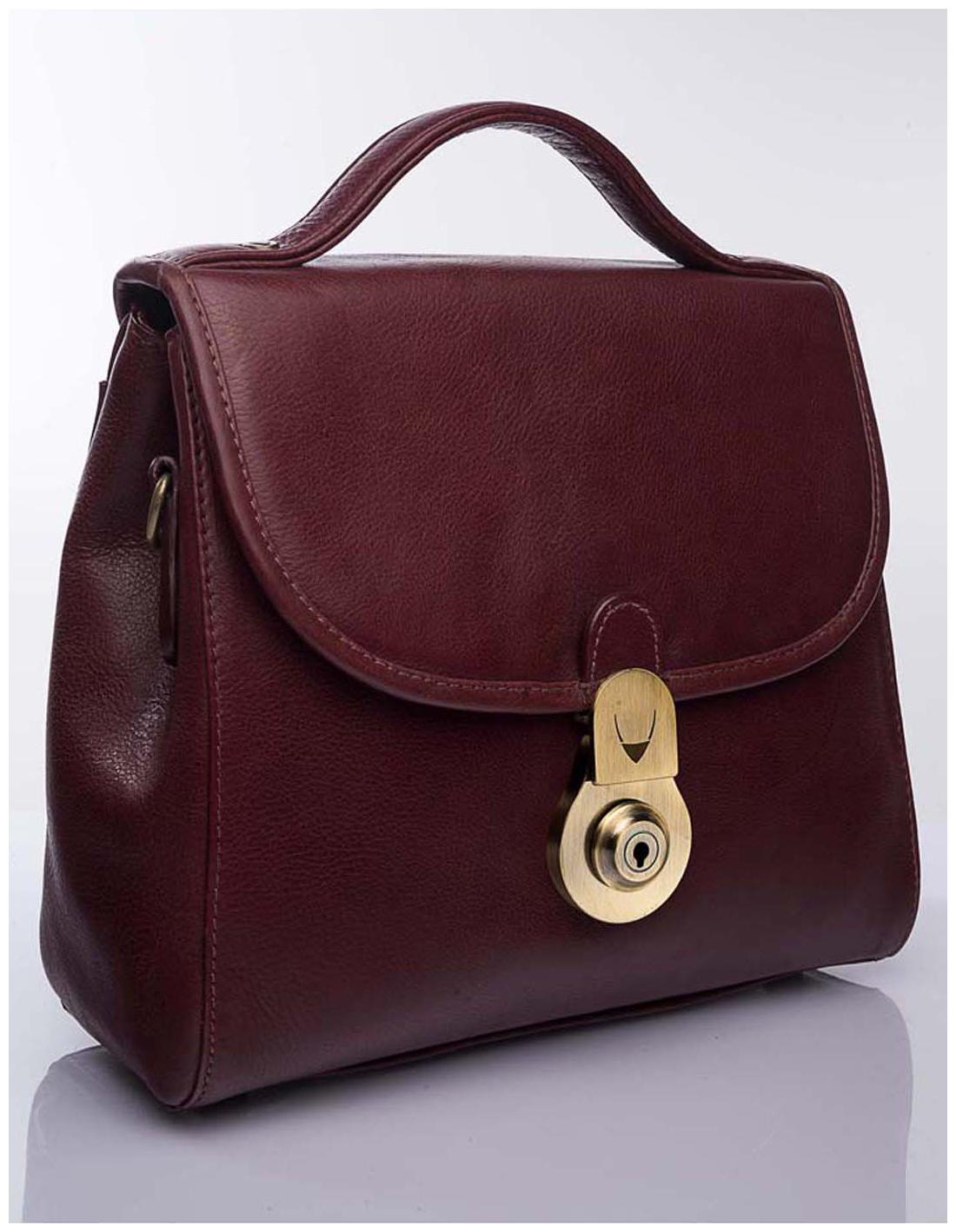 

Hidesign Red Leather Sling Bag