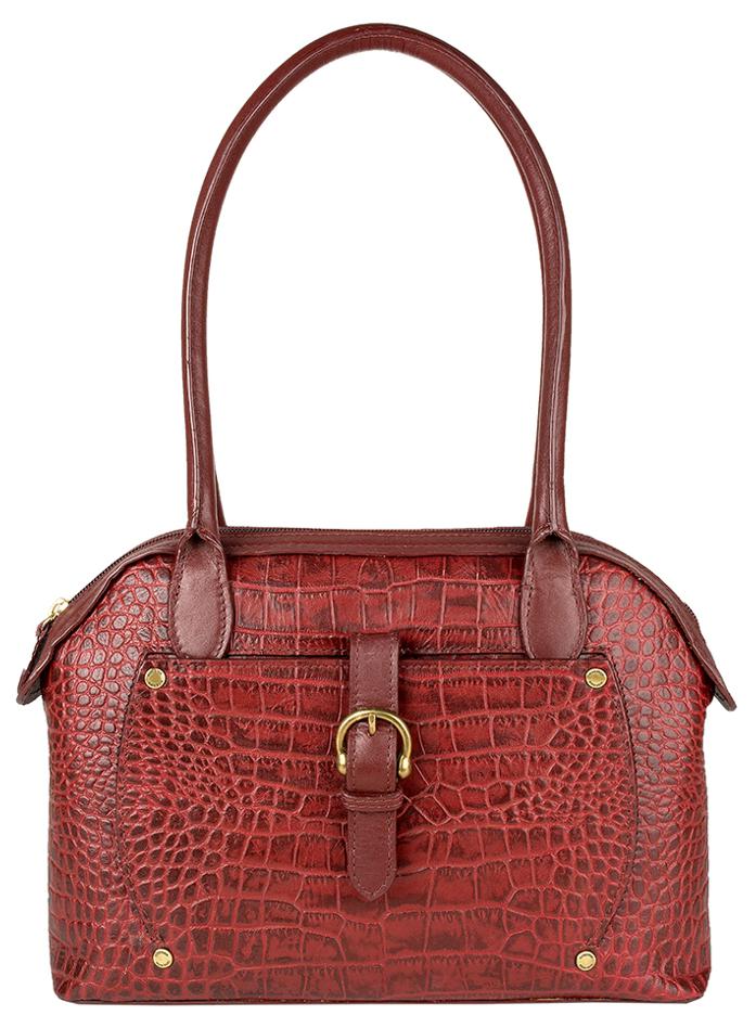 

Hidesign Red Leather Women Handbag