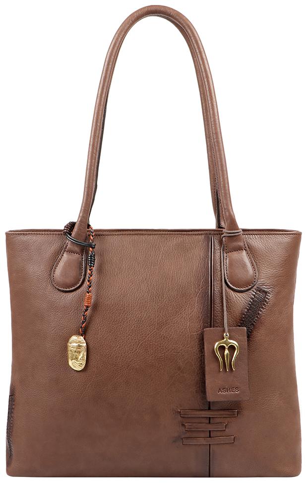 

Hidesign Women Solid Leather - Tote Bag Brown