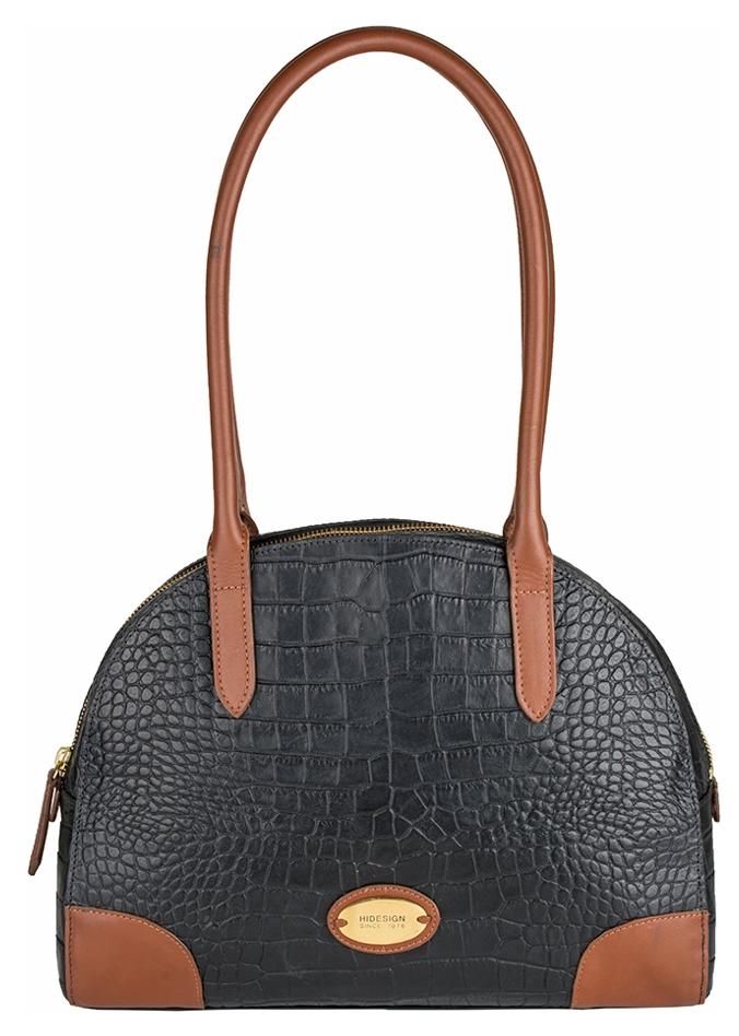 

HIDESIGN SATURN 03 SB BLACK LEATHER LADIES HANDBAG