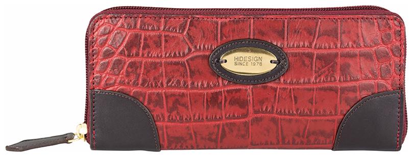 

Hidesign Women Red Leather Clutch