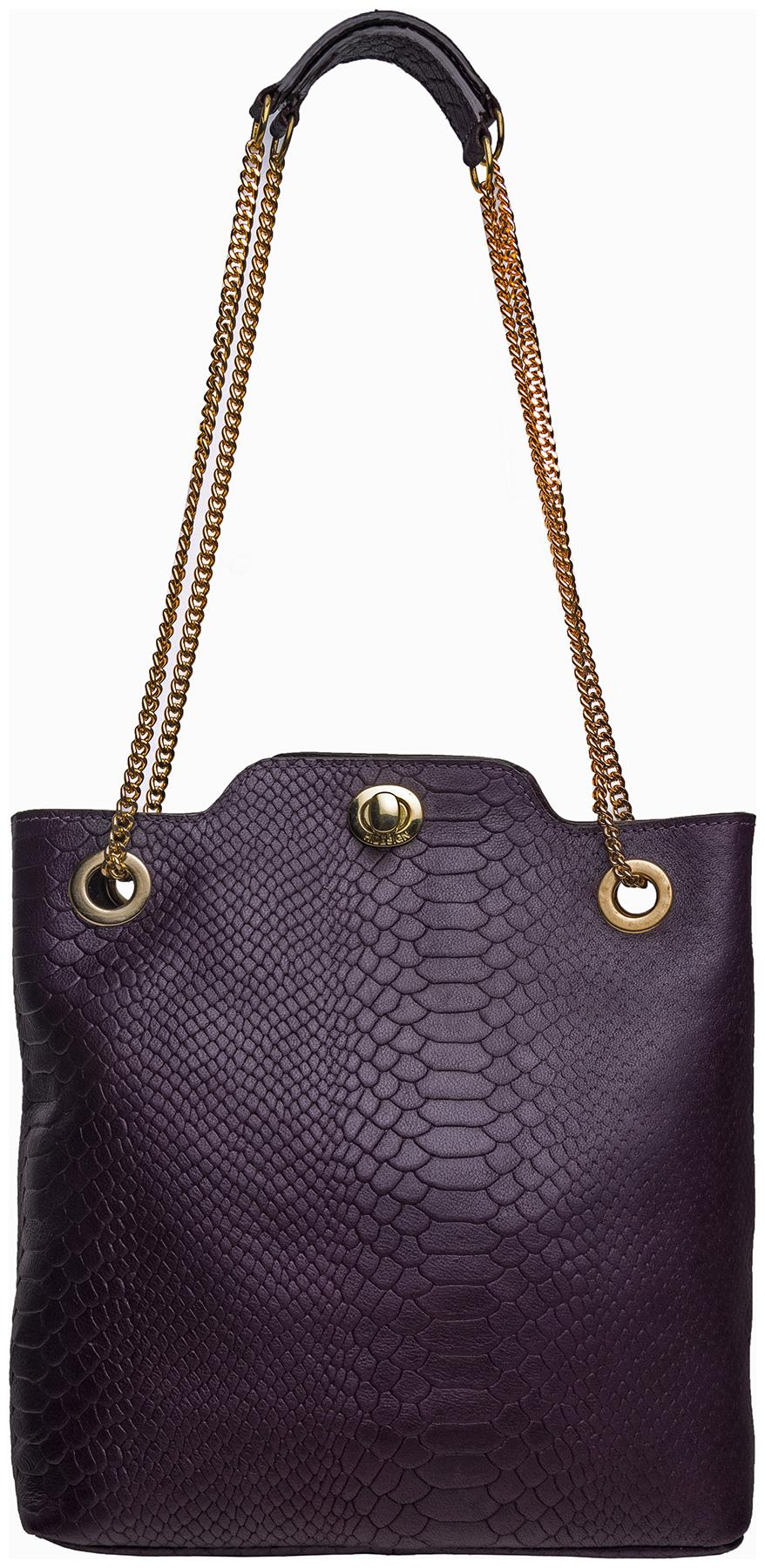 

HIDESIGN SB ALIYA 02 PURPLE LEATHER WOMENS SHOULDER BAG