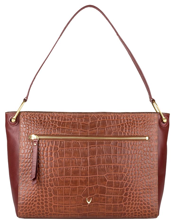 

Hidesign Tan Leather Women Handbag