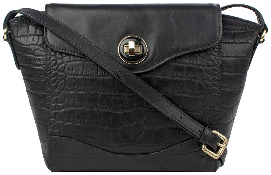 

Hidesign Women Solid Leather - Tote Bag Black