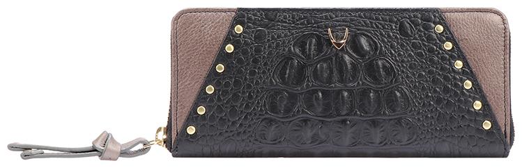 

Hidesign Women Black Leather Wallet