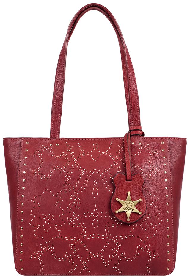 

Hidesign Wild Rose 03 Red Leather Women s Shoulder Bag