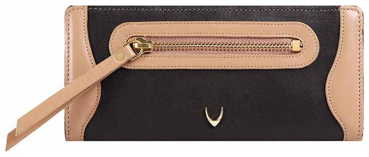 

Hidesign Women Black Leather Wallet