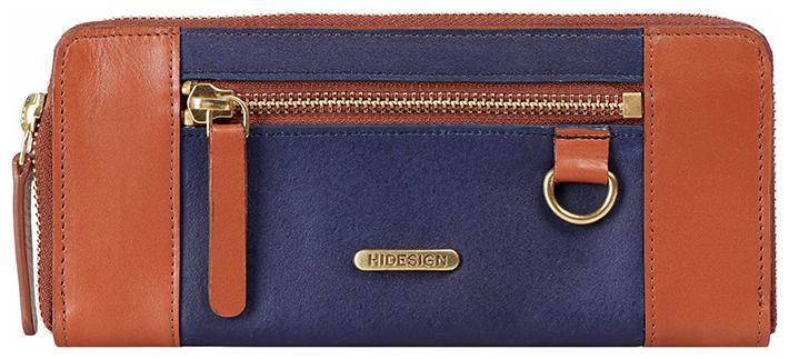 

Hidesign Women Blue Leather Wallet